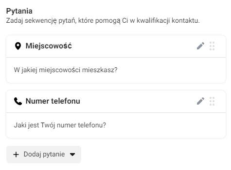 Pozyskiwanie leadów w Messengerze 3